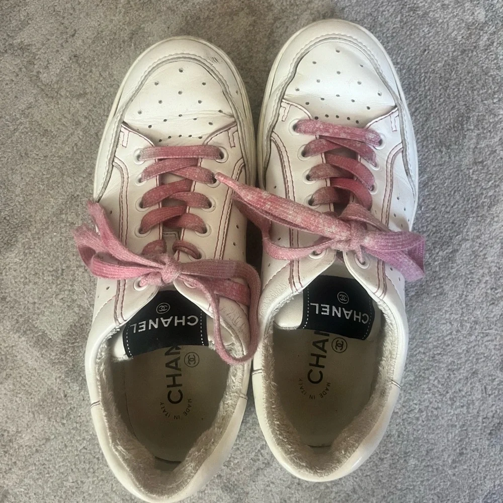 Chanel Women’s Interlocking CC Sneakers.